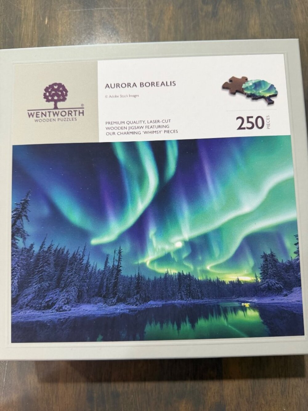 Wentworth Wooden Jigsaw Puzzle 250 Pieces Aurora Borealis